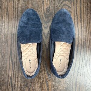 Birdies Women’s Navy Suede Loafers